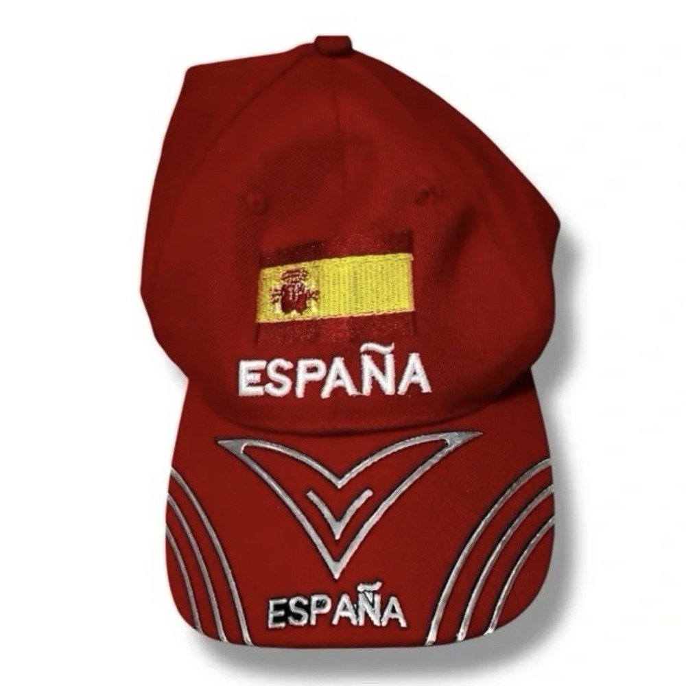 Espana Spain Flag Red Baseball Cap Hat